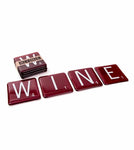 Wine Scrabble Coaster Set of 4