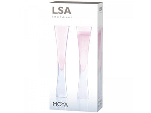 LSA MOYA Champagne Blush Flutes Set of 2