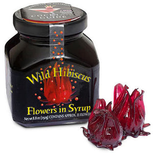 Wild Whole Hibiscus Flowers in Syrup